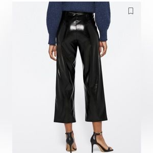 Black Faux Leather Pants | Size 26